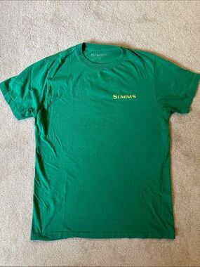 Simms Green Short Sleeve Logo Tee